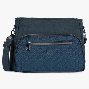 Lug Crossbody Bag in Dark Blue